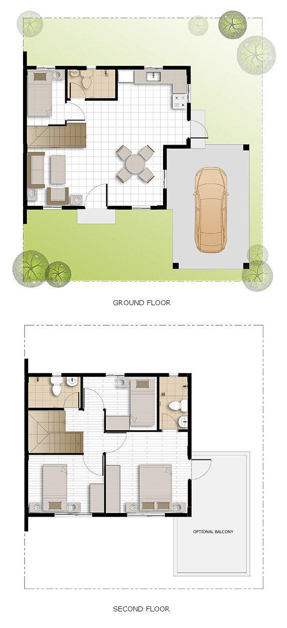 Dani Floor Plan House and Lot in Ormoc